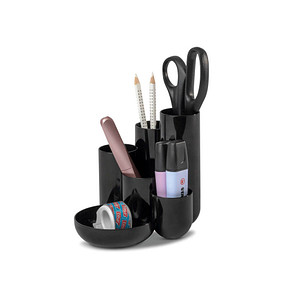 Image HAN Multiköcher CAMPUS, 6 Fächer, Polystyrol, schwarz