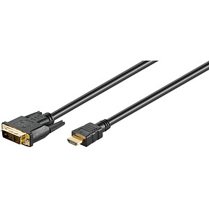 Image WENTRONIC Goobay HDMI/ DVI-D Kabel 1m