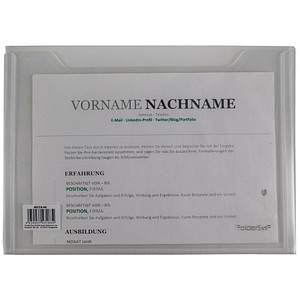 Image FolderSys Dokumententaschen DIN A5 transparent glatt 0,20 mm