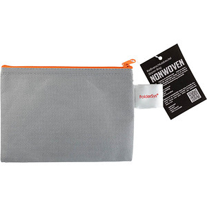 Image FolderSys Reißverschlussbeutel grau/orange 0,15 mm, 1 St.