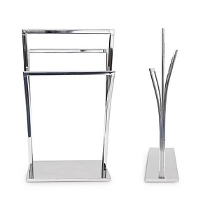 Image relaxdays Handtuchständer silber