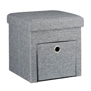 Image relaxdays Hocker mit Stauraum 10020369_111 grau
