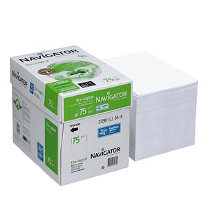 Image NAVIGATOR Kopierpapier Eco-Logical DIN A4 75 g/qm 2.500 Blatt Maxi-Box