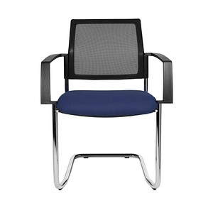 Image 2 Topstar Besucherstühle BtoB 20 BB490A G260 blau, schwarz Stoff