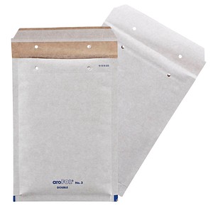 Image 50 aroFOL® DOUBLE Luftpolstertaschen grau für DIN B5