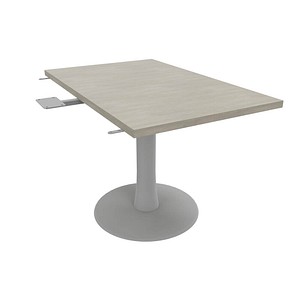 Image Quadrifoglio Verbindungsplatte Idea+ beton, silber rechteckig 70,0 x 110,0 x 74,0 cm