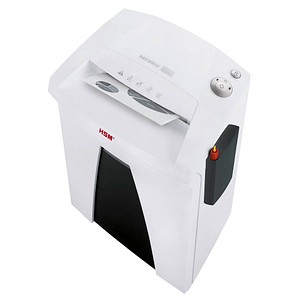 Image HSM SECURIO B24 - externer autom. Öler Aktenvernichter mit Partikelschnitt P-5 1,9 x 15 mm 11 Blatt weiß