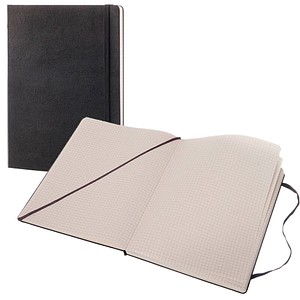 Image MOLESKINE Notizbuch Classic Collection fester Einband ca. DIN A4 kariert, schwarz Hardcover 192 Seiten
