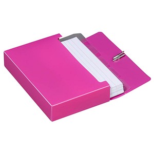 Image M&M Karteikasten DIN A7 für 100 Karteikarten sunset-red ohne Deckel