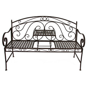 Image Garden Pleasure Gartenbank Saket 950487 schwarz Metall 146,0 cm