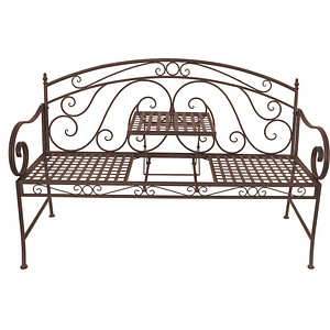 Image Garden Pleasure Gartenbank Saket 950471 rostbraun Metall 146,0 cm