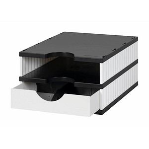 Image STYRO 268-0102.0905S Schreibtischablage Polystyrene Schwarz - Weiß (268-0102.09