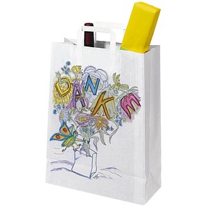 Image 250 VP Tragetaschen Topcraft weiß 32,0 x 42,0 cm