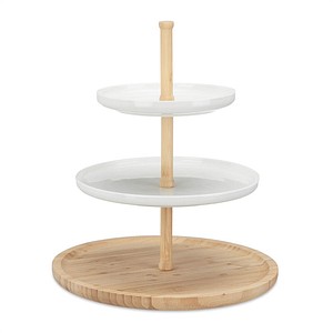 Image relaxdays Etagere weiß/braun 36,0 cm