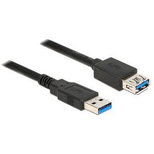Image DeLOCK USB 3.0 A/USB 3.0 A Kabel 5,0 m schwarz