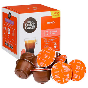 Image NESCAFÉ LUNGO Kaffeekapseln Arabicabohnen 16 Portionen
