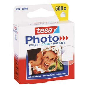 Image TESA Photo Foto-Ecken, transparent, selbstklebend lösungsmittelfrei, im praktis