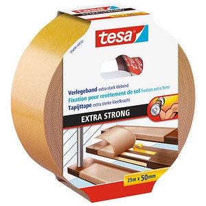 Image tesa doppelseitiges Klebeband weiß 50,0 mm x 25,0 m 1 Rolle