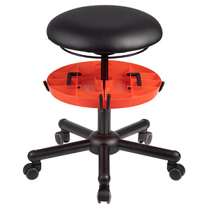 Image mey chair Schwenkhalterung mit Ablage für Arbeitshocker für Stühle mit Gasfederndurchmesser von 5,0 cm