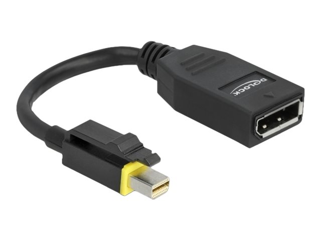 Image DELOCK Mini DisplayPort 1.4 zu DisplayPort Adapter mit Einrastfunktion 8K 60 Hz