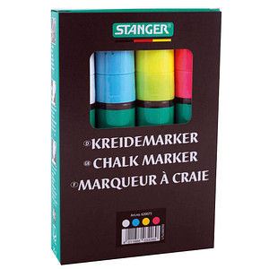 Image STANGER jumbo Kreidemarker farbsortiert 5,0 - 15,0 mm, 4 St.