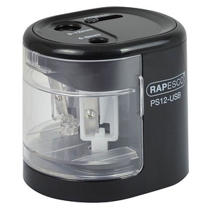 Image RAPESCO Elektrischer Doppel-Spitzer PS12-USB, schwarz