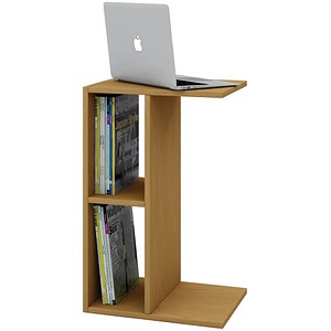 Image VCM my home Nachto-Stand Beistelltisch Holz buche 45,0 x 40,0 x 60,0 cm