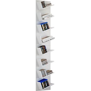 Image VCM my home Bücherregal Lansi Maxi weiß 33,0 x 16,0 x 180,0 cm