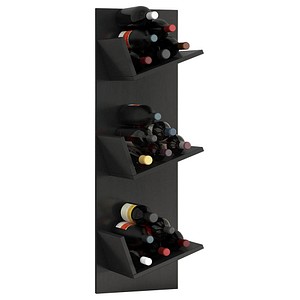 Image VCM my home Weinregal Vinosi schwarz 33,0 x 25,6 x 106,5 cm