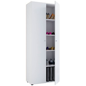 Image VCM my home Vandol I Schuhschrank weiß 4 Fachböden 71,0 x 37,0 x 180,0 cm