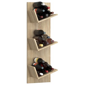 Image VCM my home Weinregal Vinosi sonoma-eiche 33,0 x 25,6 x 106,5 cm