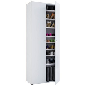 Image VCM my home Vandol I Schuhschrank weiß 8 Fachböden 71,0 x 37,0 x 180,0 cm