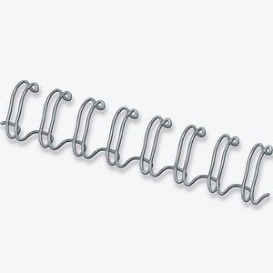 Image 100 Fellowes Drahtbinderücken silber für 35 Blatt