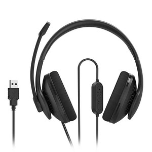 Image hama HS-USB300 V2 Headset schwarz