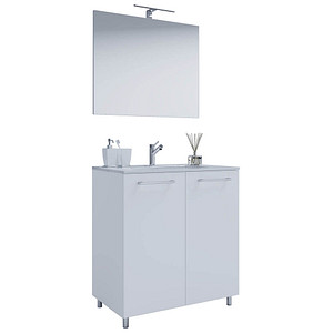 Image VCM my bath Badmöbel-Set Gilos 3-tlg. weiß 80,0 x 46,0 x 86,0 cm