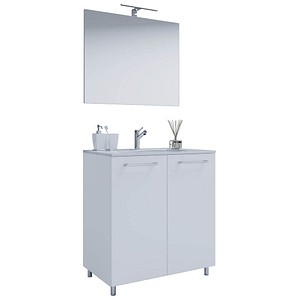 Image VCM my bath Badmöbel-Set Gilos 3-tlg. weiß 60,0 x 46,0 x 86,0 cm