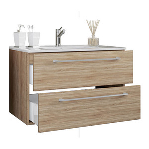 Image VCM my bath Badmöbel-Set Badinos 2-tlg. sonoma-eiche 80,0 x 46,0 x 50,0 cm