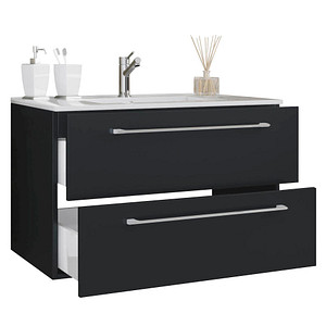 Image VCM my bath Badmöbel-Set Badinos 2-tlg. schwarz 60,0 x 46,0 x 50,0 cm