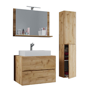 Image VCM my bath Badmöbel-Set Lendas L 4-tlg. honig-eiche 114,0 x 46,0 x 150,0 cm