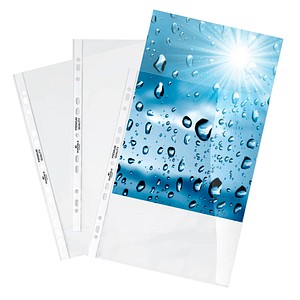 Image 50 DURABLE Prospekthüllen Premium DIN A4 überbreit glasklar glatt 0,08 mm
