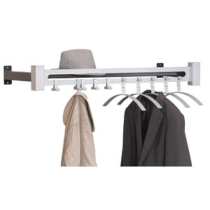Image kerkmann Wandgarderobe Montana, schwarz/alusilber