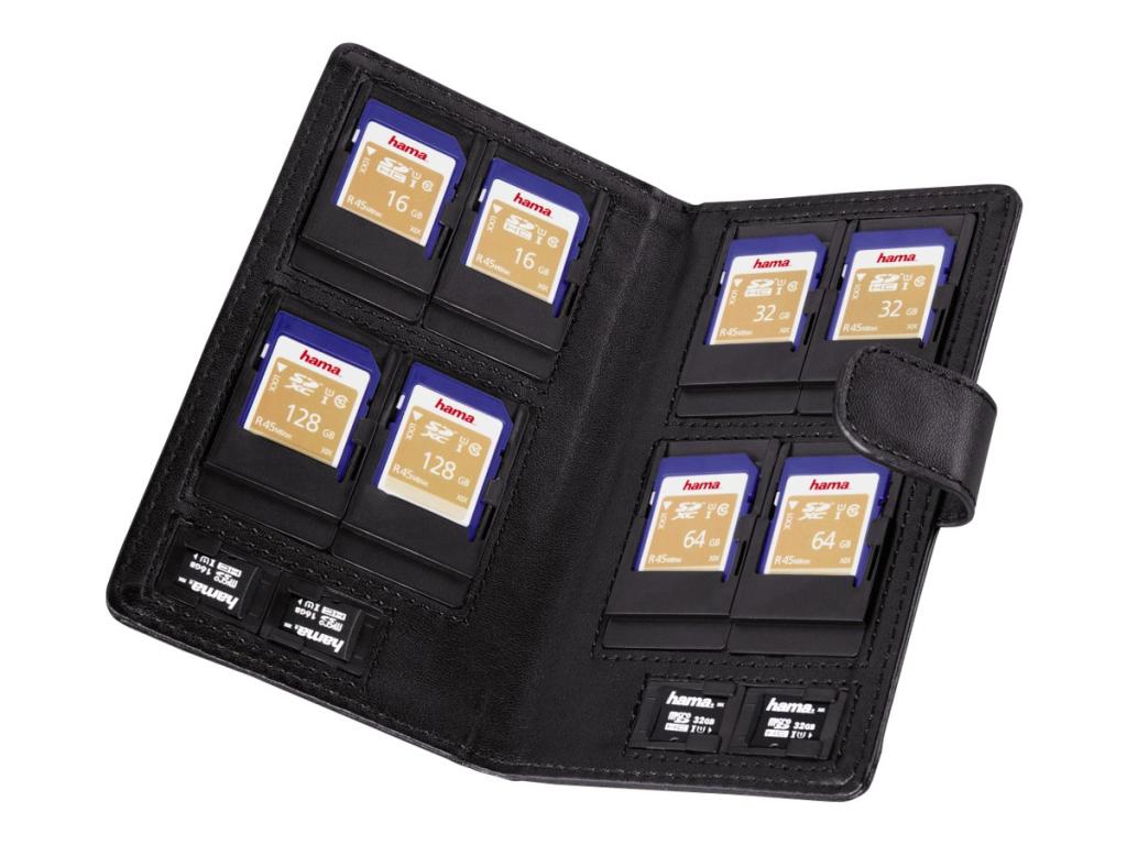 Image HAMA Memory Card Case  Vegas schwarz SD/microSD         95964