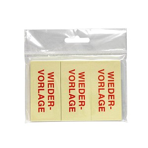 Image inFO Haftmarker gelb WIEDERVORLAGE 3x 50 Streifen