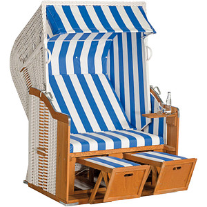 Image Müsing Strandkorb Sunny Smart Rustikal 250 Basic weiß