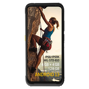 Image AGM by beafon H6L Outdoor-Smartphone schwarz 128 GB