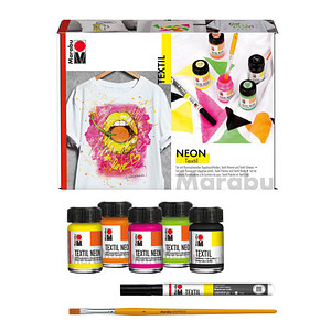 Image Marabu Textil Neon Set, 4 x 15 ml