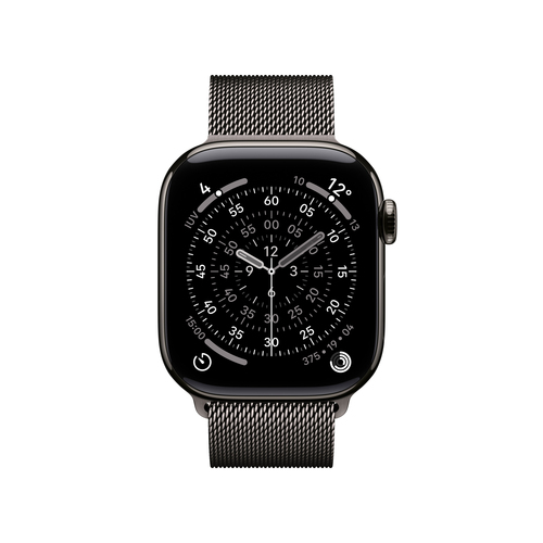 Image APPLE Watch S11 Titan Schiefer Cellular 42mm (Milanaise Armband schiefer)