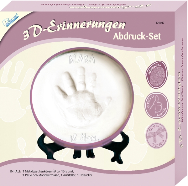 Image 3D Erinnerungen-Abdruck-Set-Geschenk, Nr: A30KSE17