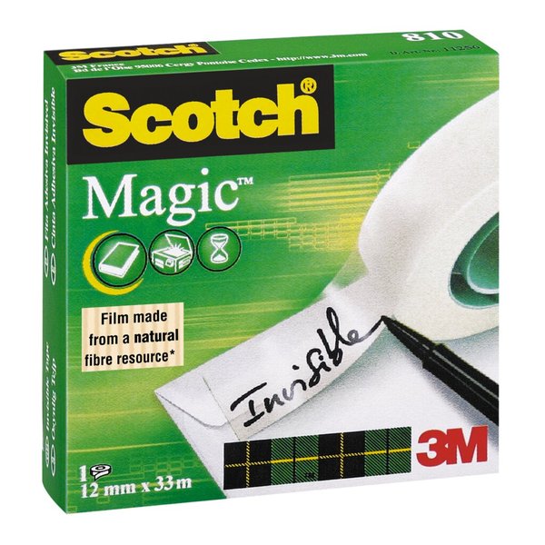 Image 3M Klebeband 3M Scotch® Magic? 810 Matt (L x B) 33 m x 12 mm Inhalt: 1 Rolle(n)