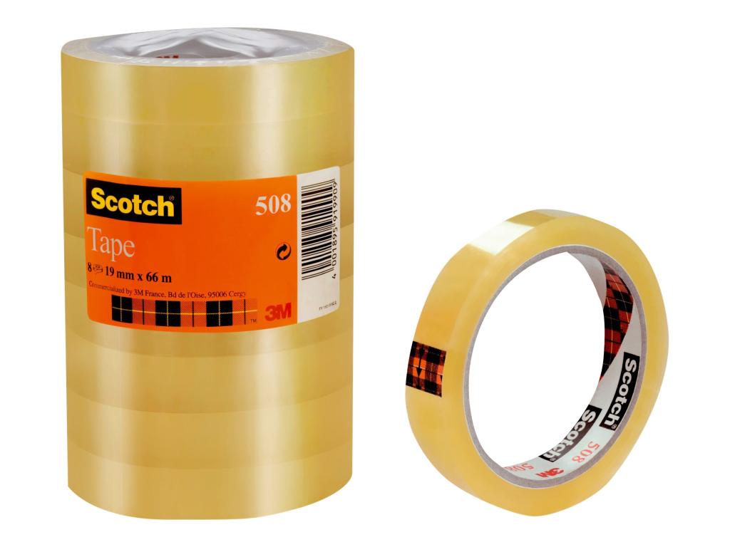 Image 3M Klebeband 3M Transparent (L x B) 66 m x 19 mm Inhalt: 8 Rolle(n)